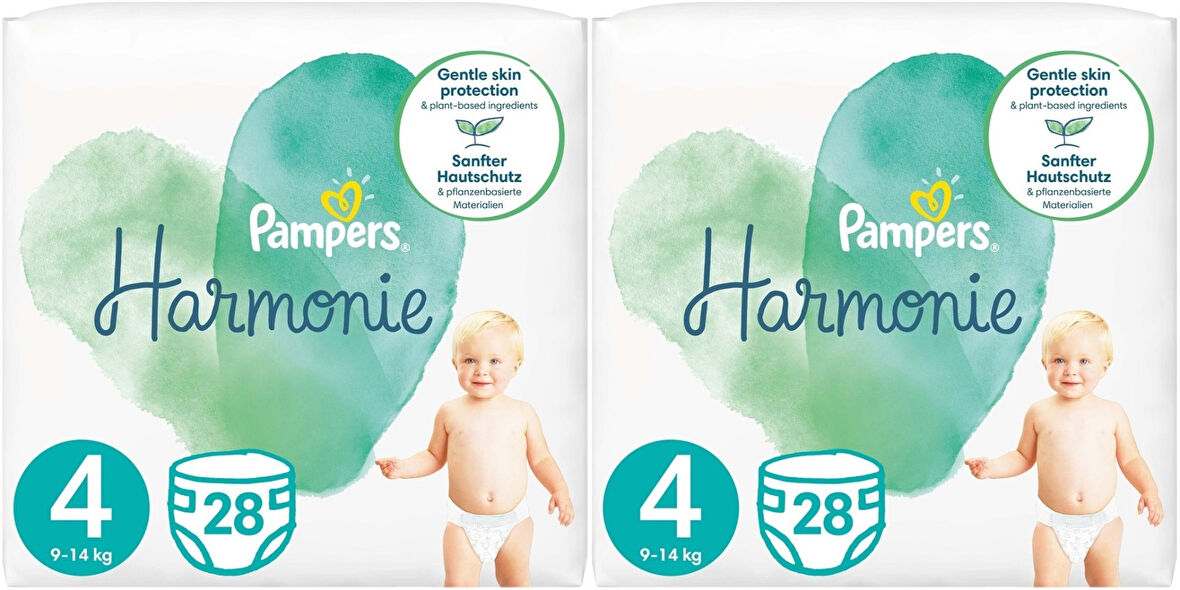 Prima Pampers Harmonie Bebek Bezi Beden:4 (9-14KG) Maxi 56 Adet Ekonomik Ultra Fırsat Pk