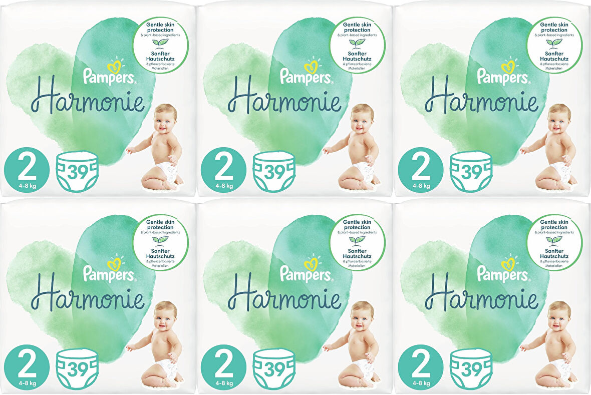 Prima Pampers Harmonie Bebek Bezi Beden:2 (4-8KG) Mini 234 Adet Ekstra Ultra Fırsat Pk