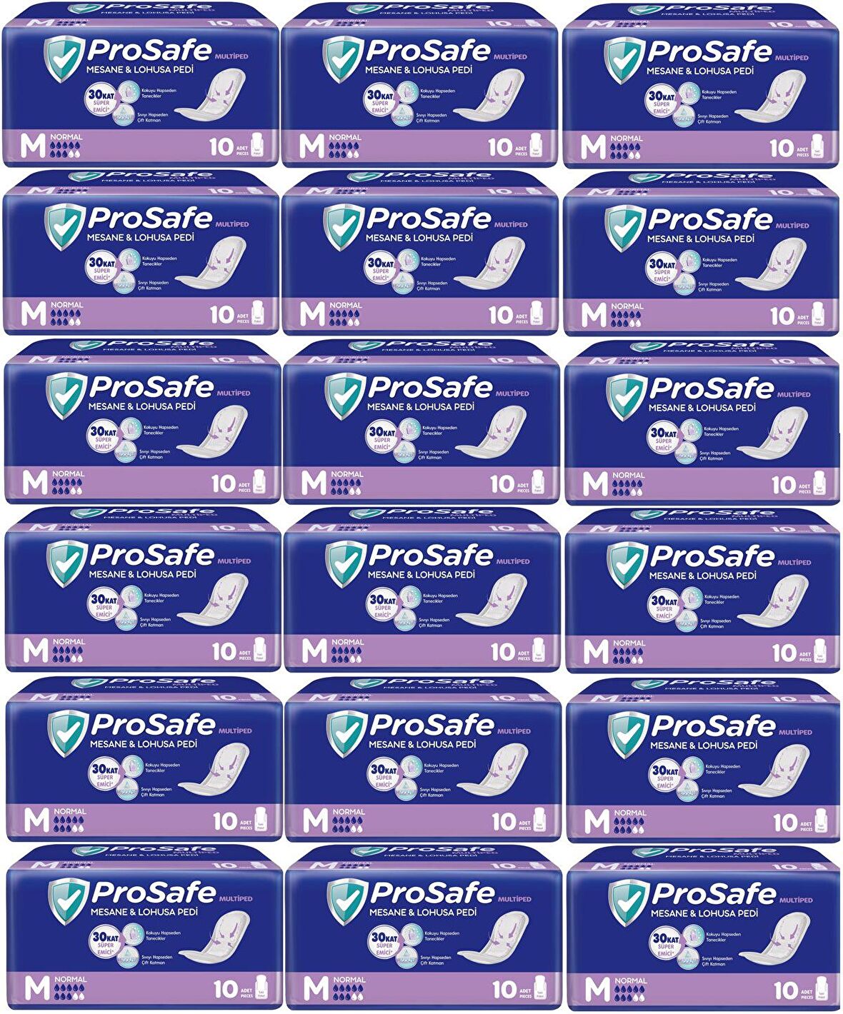 Prosafe Mesane & Lohusa Pedi  M-Orta Normal 180 Adet (18PK*10)