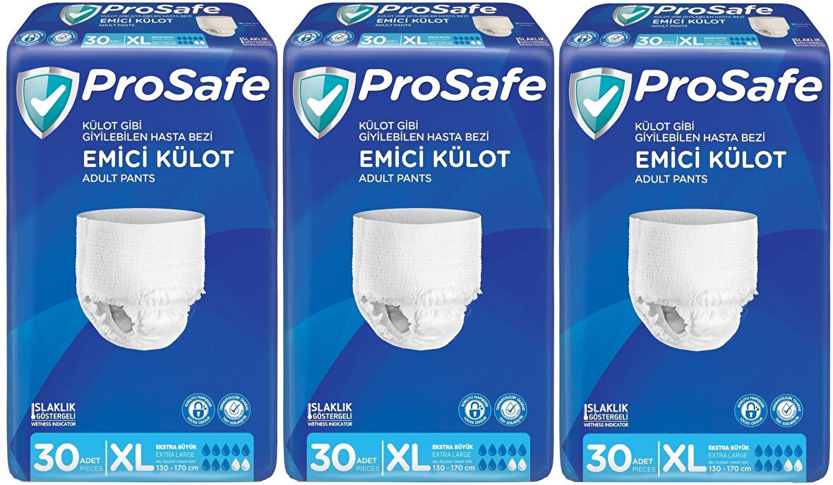 Prosafe Emici Külot Hasta Bezi XL-Extra Large 90 Adet (3PK*30)