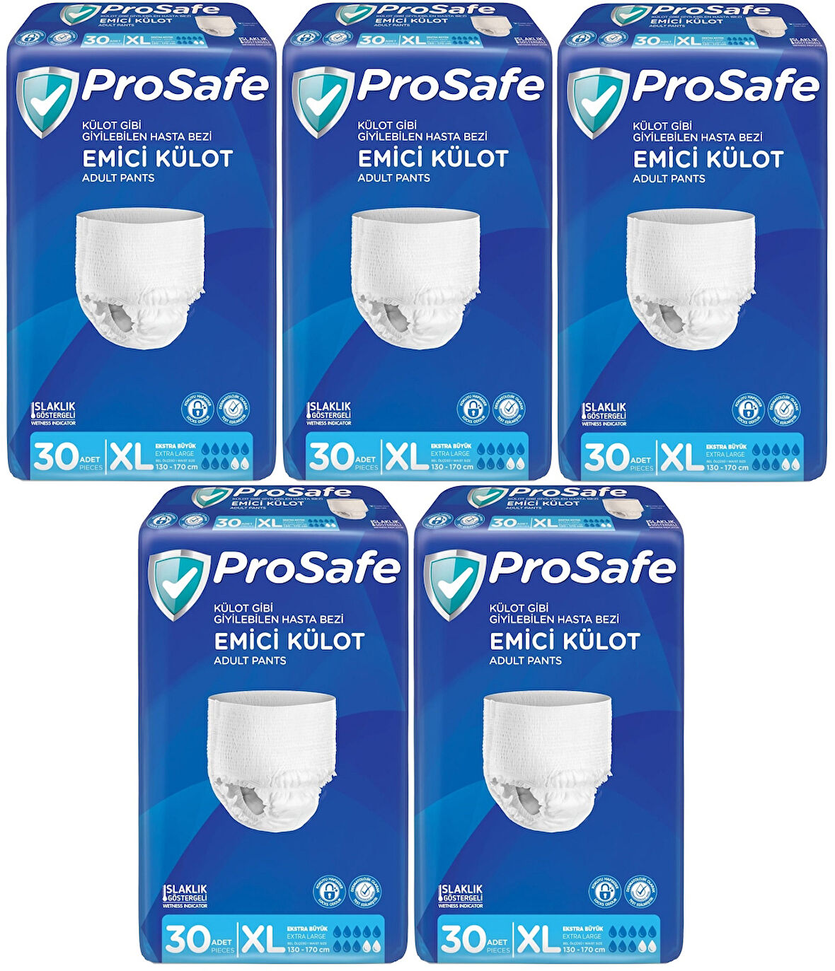 Prosafe Emici Külot Hasta Bezi XL-Extra Large 150 Adet (5PK*30)