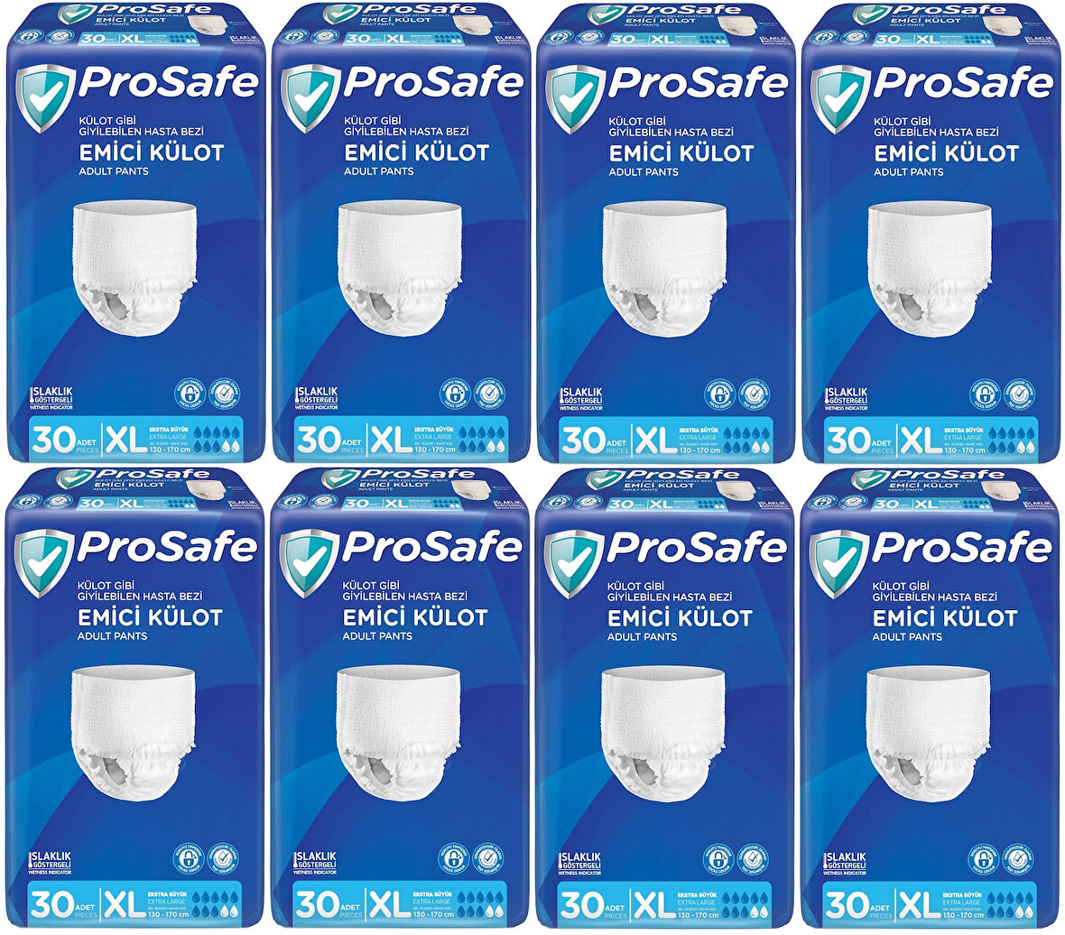 Prosafe Emici Külot Hasta Bezi XL-Extra Large 240 Adet (8PK*30)
