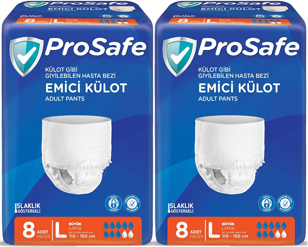 Prosafe Emici Külot Hasta Bezi Büyük-Large 16 Adet (2PK*8)