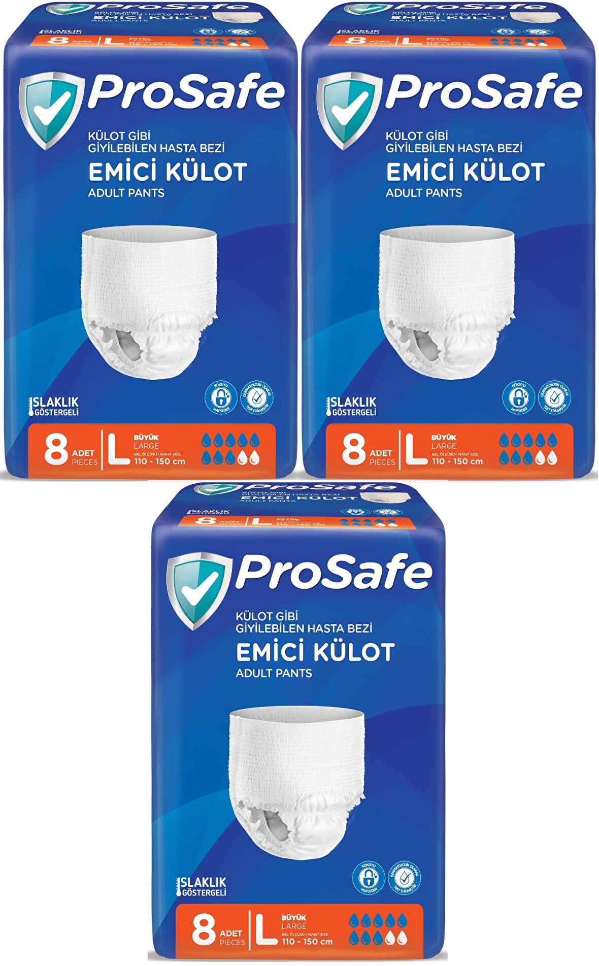 Prosafe Emici Külot Hasta Bezi Büyük-Large 24 Adet (3PK*8)