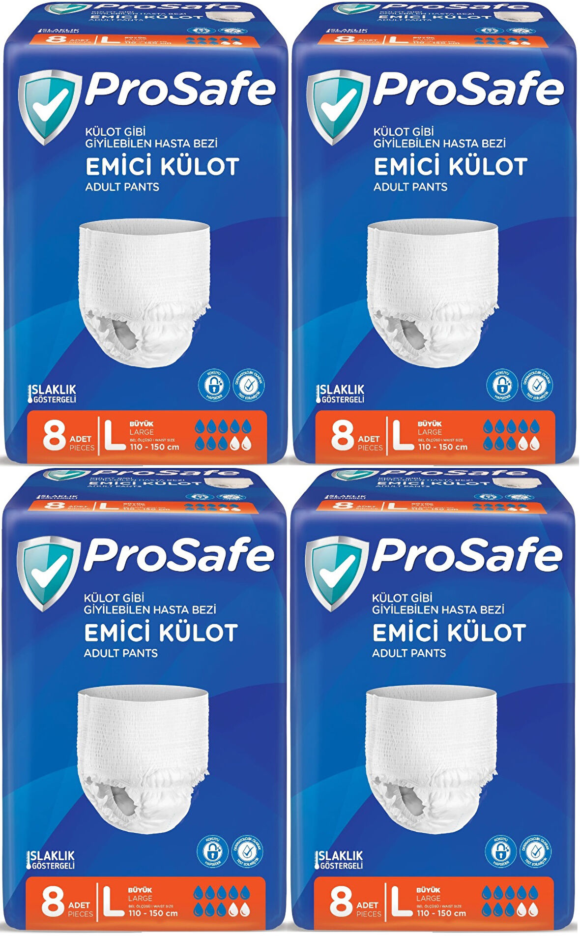 Prosafe Emici Külot Hasta Bezi Büyük-Large 32 Adet (4PK*8)