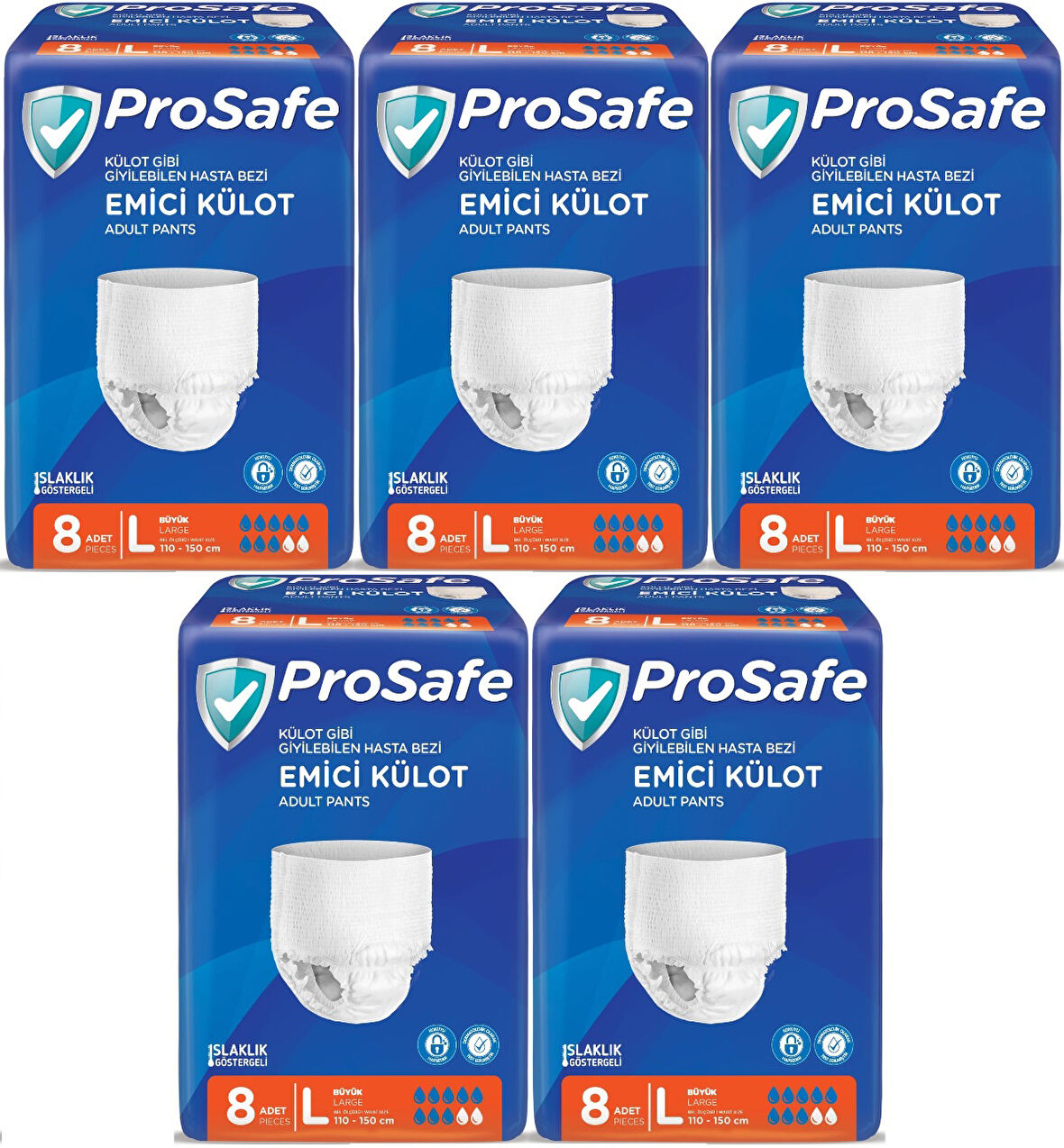 Prosafe Emici Külot Hasta Bezi Büyük-Large 40 Adet (5PK*8)