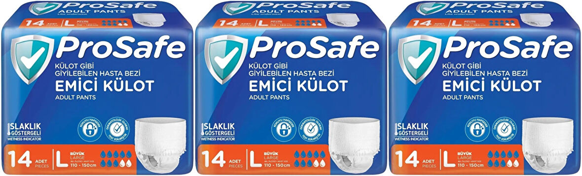 Prosafe Emici Külot Hasta Bezi L - Büyük - Large 42 Adet (3PK*14)