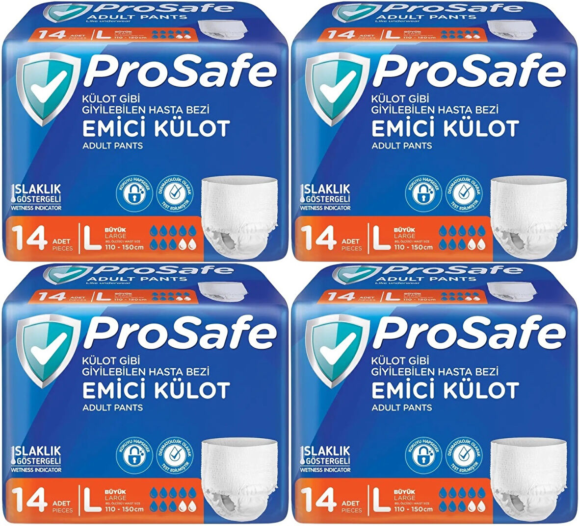 Prosafe Emici Külot Hasta Bezi L - Büyük - Large 56 Adet (4PK*14)