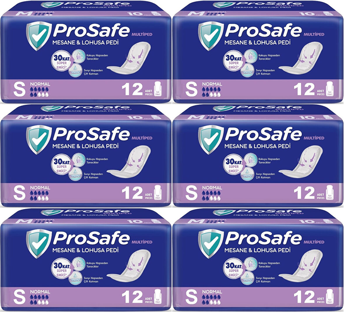 Prosafe Mesane & Lohusa Pedi  S - Küçük - Small Normal 72 Adet (6PK*12)