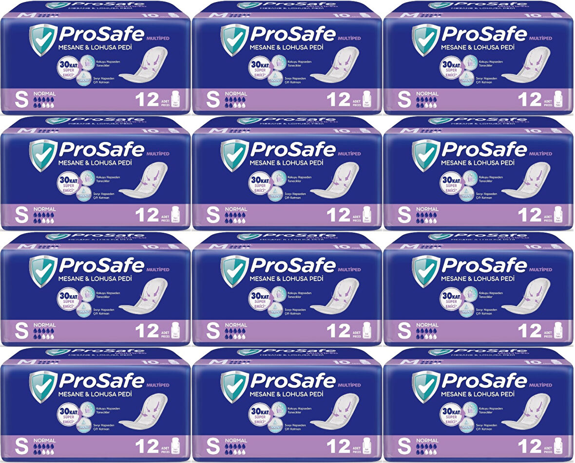 Prosafe Mesane & Lohusa Pedi  S - Küçük - Small Normal 144 Adet (12PK*12)