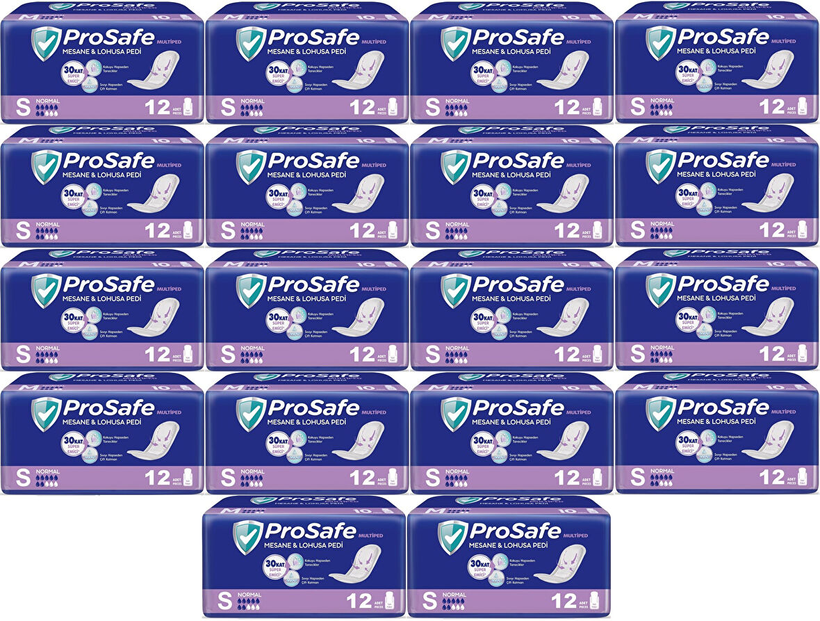 Prosafe Mesane & Lohusa Pedi  S - Küçük - Small Normal 216 Adet (18PK*12)