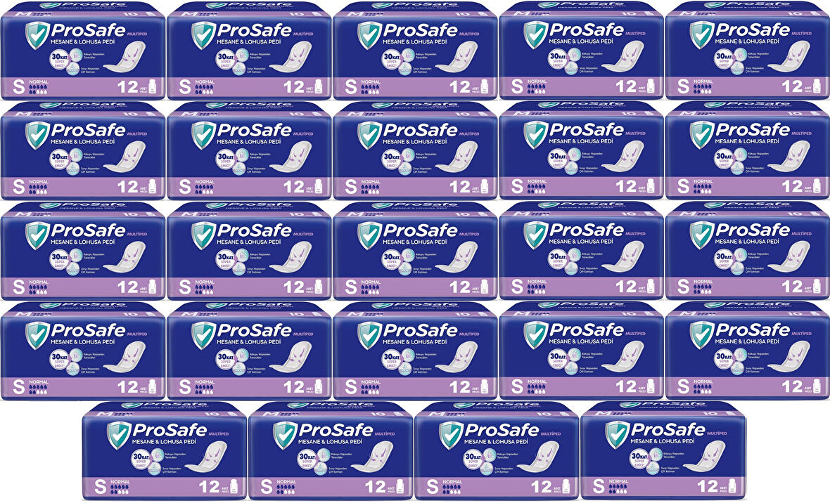 Prosafe Mesane & Lohusa Pedi  S - Küçük - Small Normal 288 Adet (24PK*12)