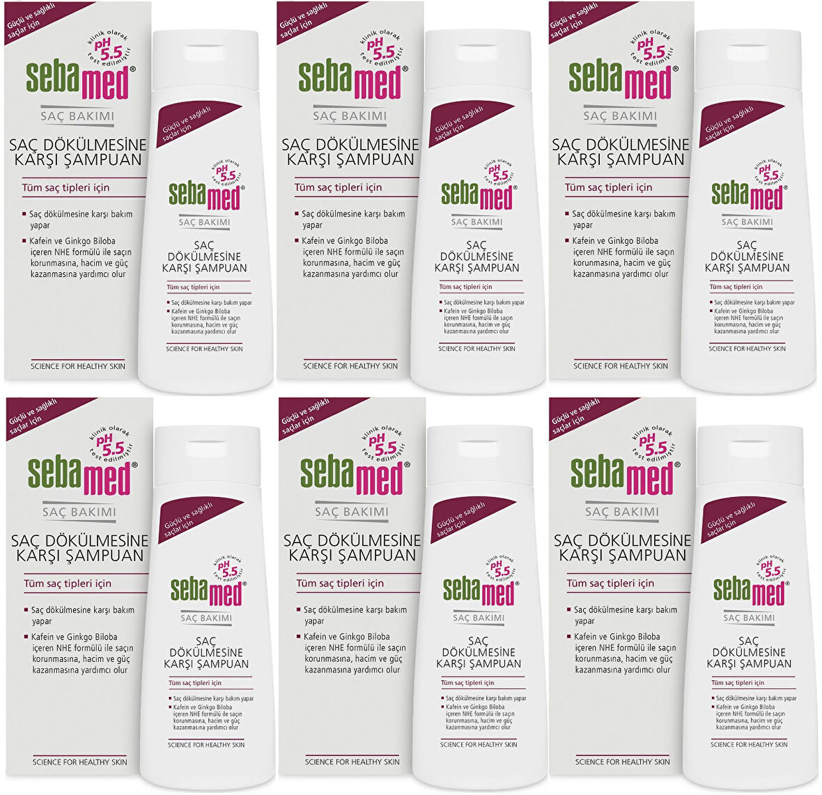 Sebamed Şampuan 400ML Saç Dökülmesine Karşı (Tüm Saç Tipleri için) (6 Lı Set)
