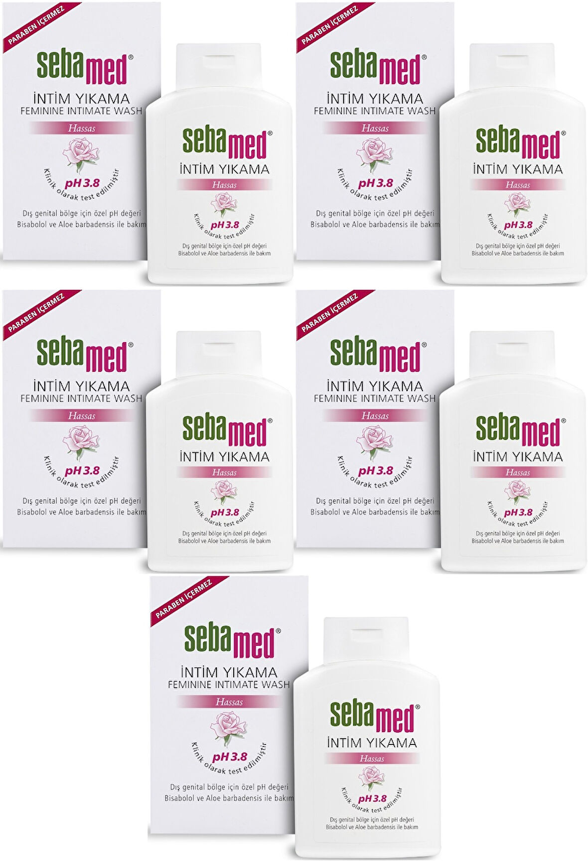 Sebamed İntim Likit 200ML (Genital Bölge Temizleyici) (5 Li Set)