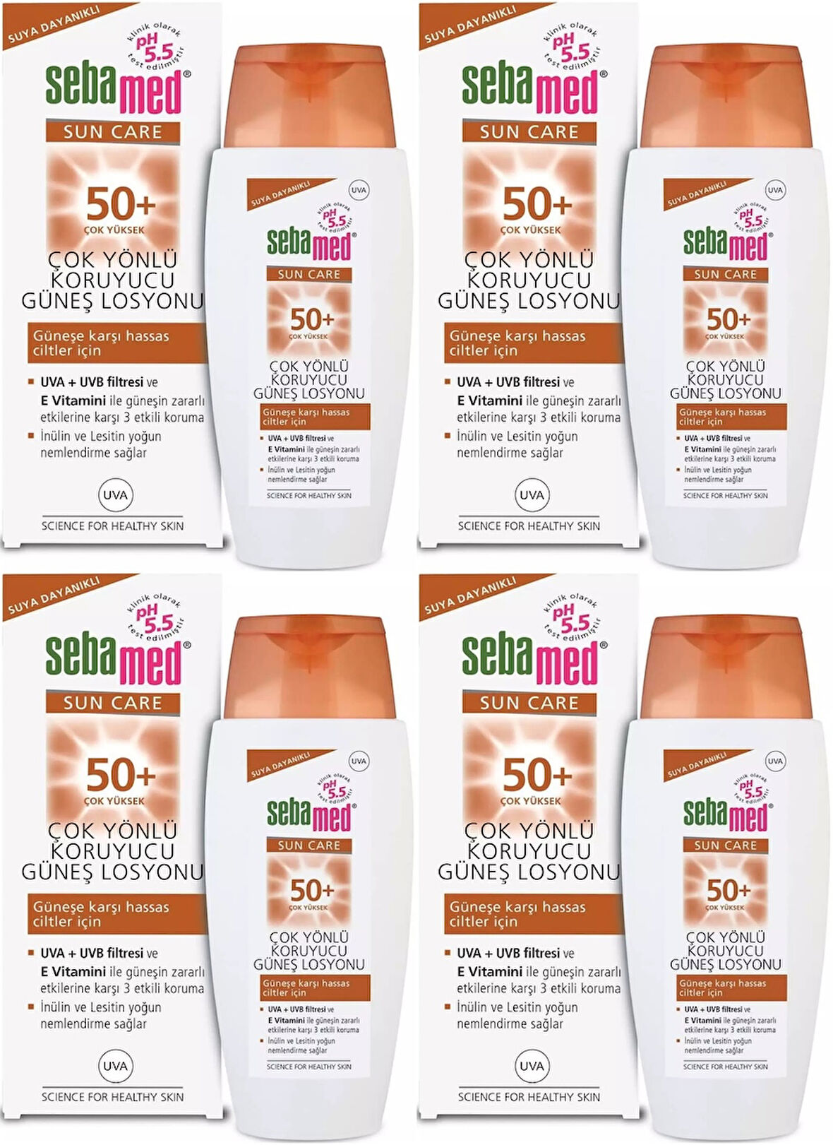 Sebamed Sun Care Çok Yönlü Koruyucu Güneş Losyonu 50+ Faktör 150ML (4 Lü Set)