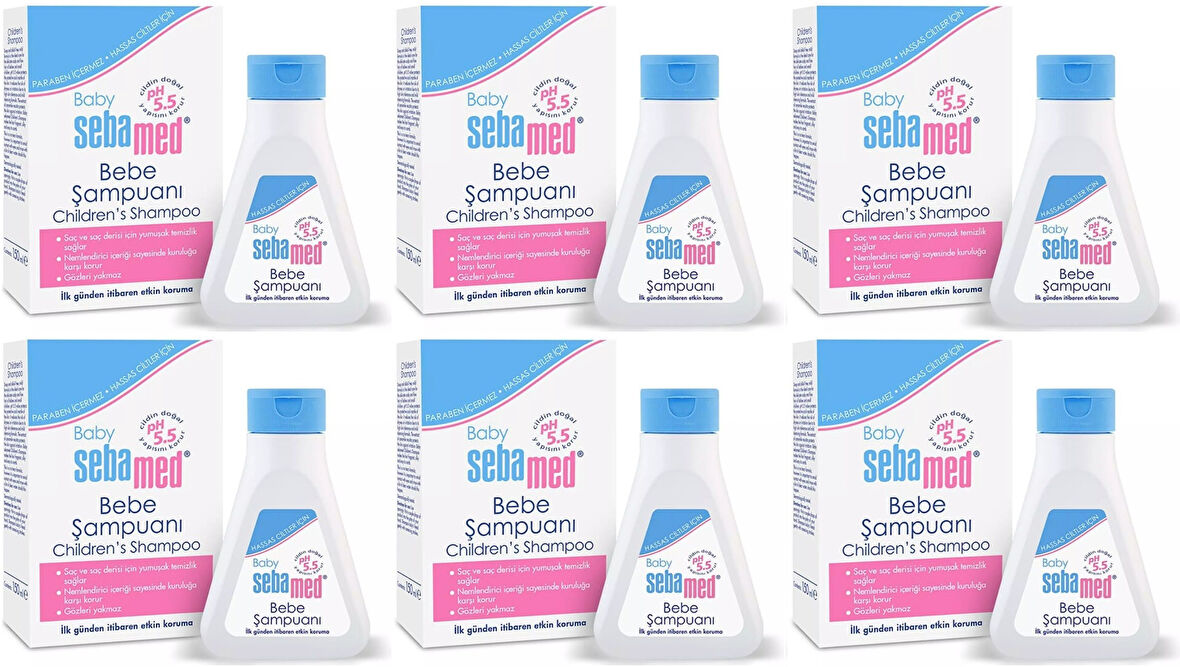Sebamed Bebek Şampuanı 150ML Yeni Doğan (6 Lı Set)