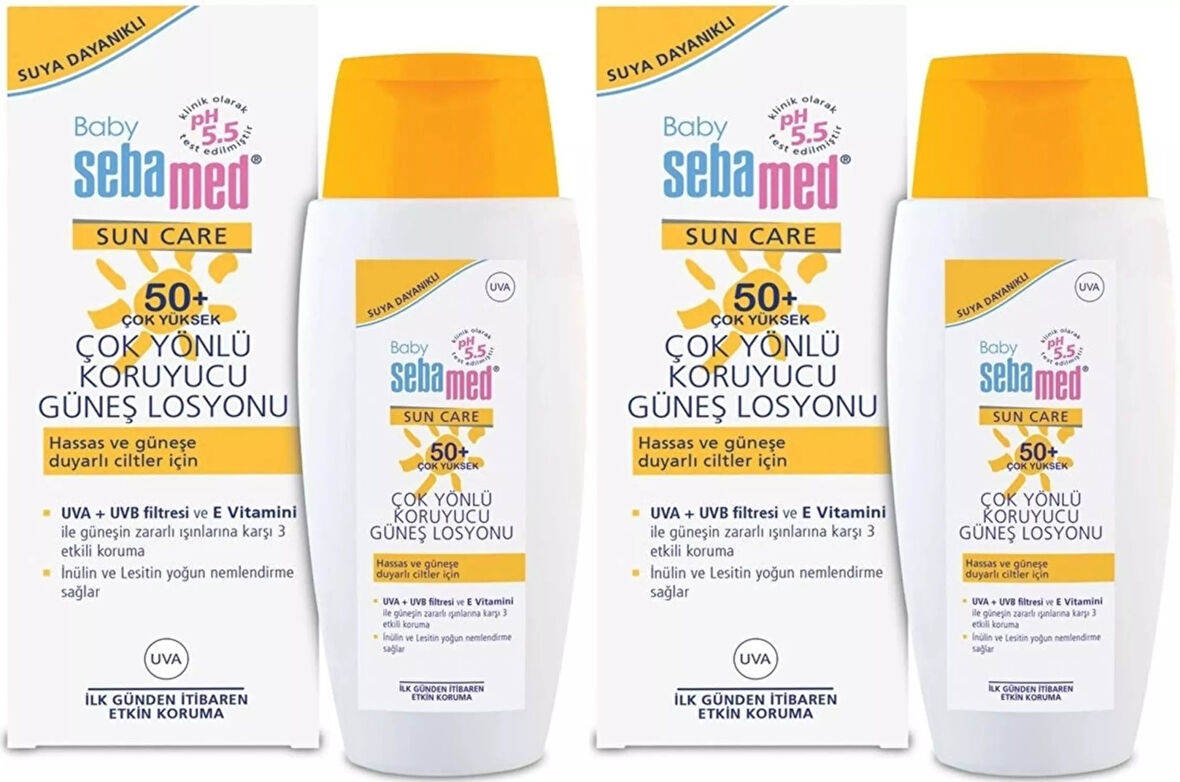 Sebamed Sun Care Bebek Güneş Losyonu Kremi 50+ Faktör 150ML (Hassas Ciltler İçin) (2 Li Set)