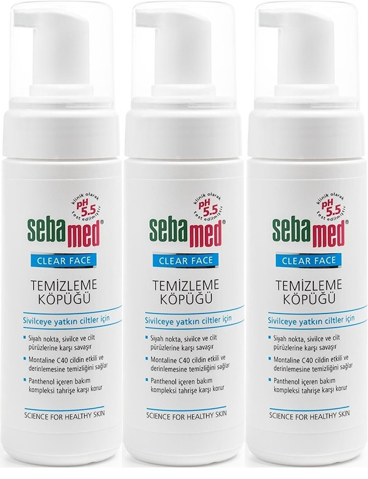 Sebamed Clear Face Yüz Temizleme Köpüğü 150ML (3 Lü Set)