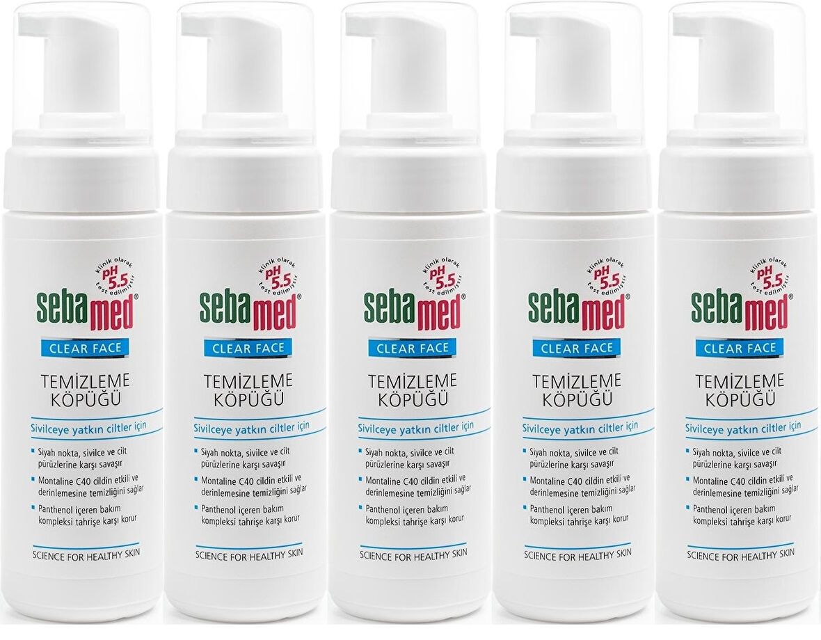 Sebamed Clear Face Yüz Temizleme Köpüğü 150ML (5 Li Set)