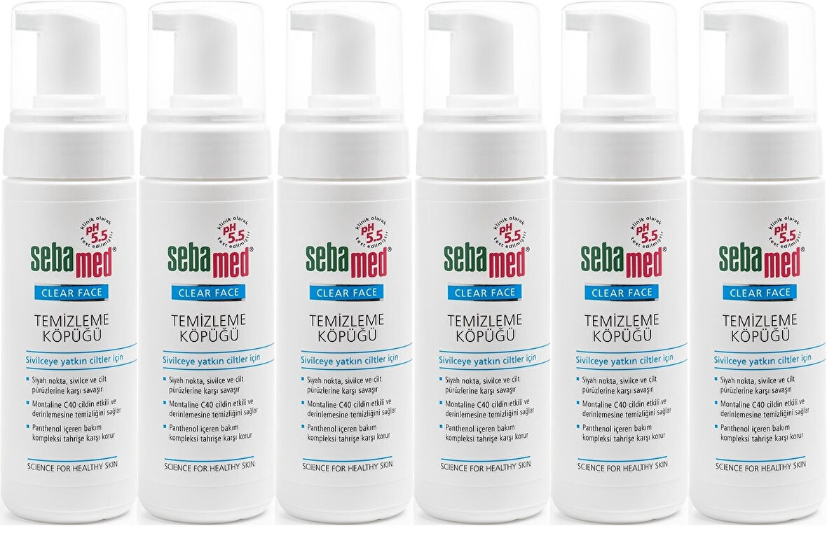 Sebamed Clear Face Yüz Temizleme Köpüğü 150ML (6 Lı Set)