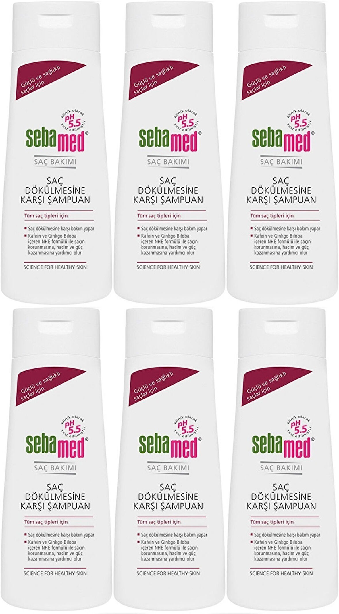 Sebamed Şampuan 200ML Saç Dökülmesine Karşı (Tüm Saç Tipleri için) (6 Lı Set)