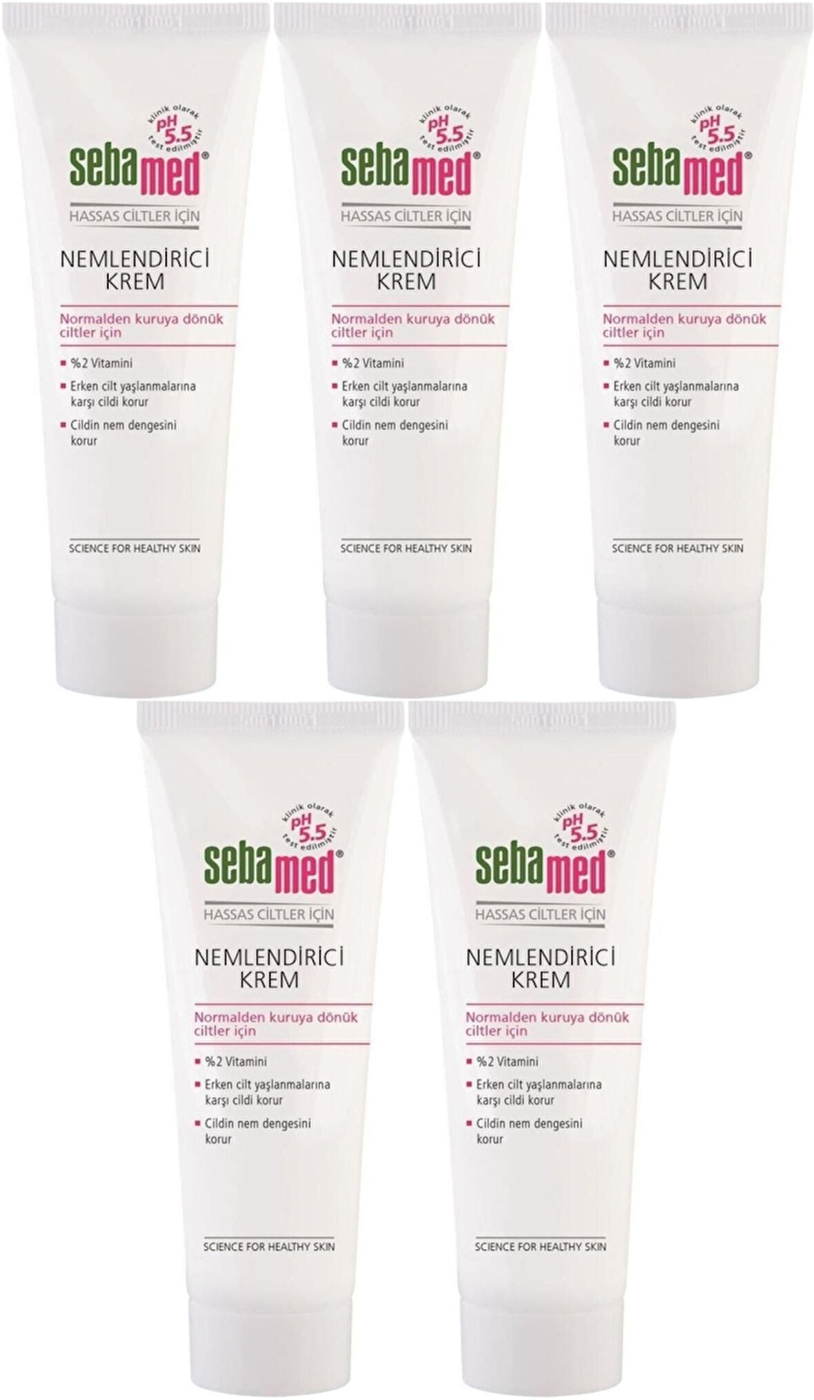 Sebamed Nemlendirici Krem Tüp 50ML (Günlük Kullanım) (5 Li Set)