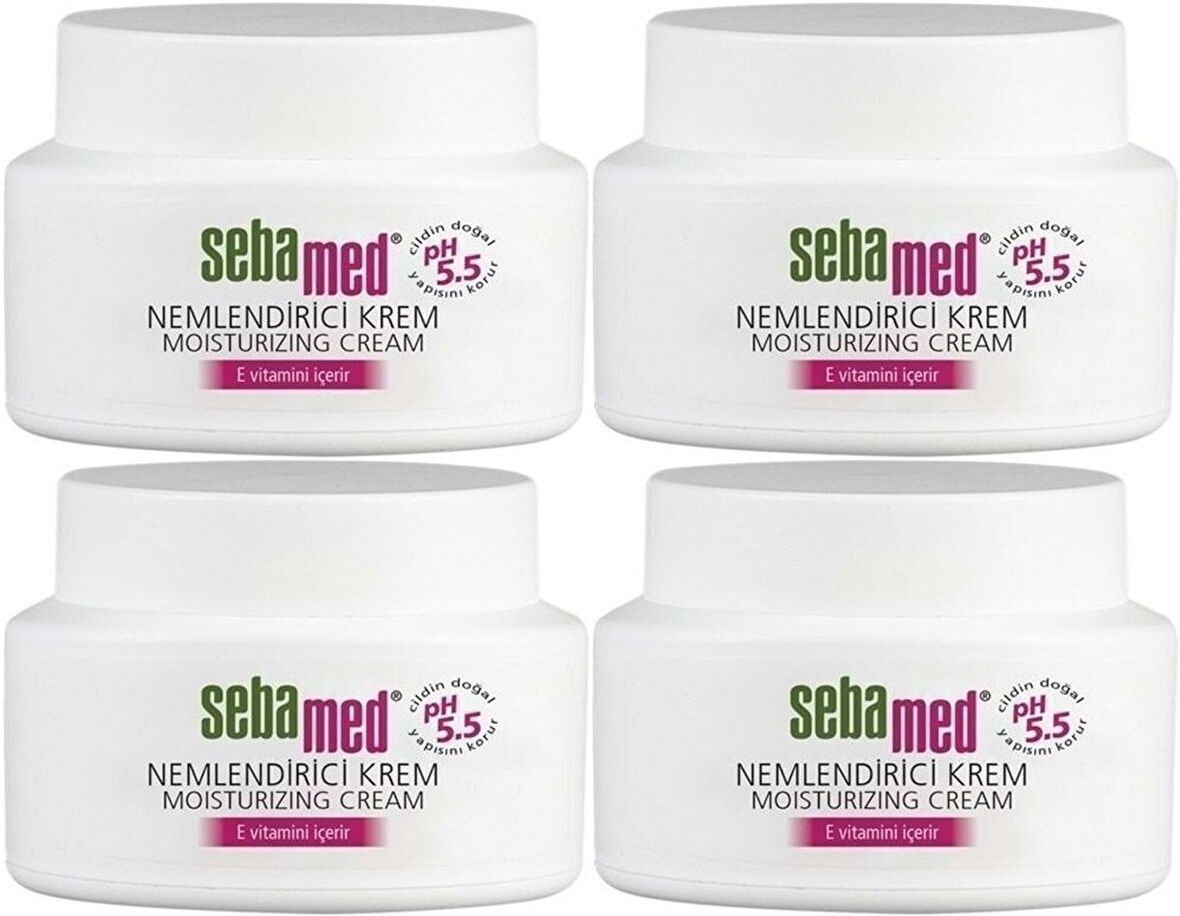 Sebamed Nemlendirici Cilt Bakım Kremi 75ML Günlük Bakım (Yüz - Boyun - Vücut) (4 Lü Set)