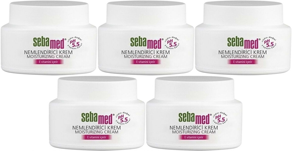 Sebamed Nemlendirici Cilt Bakım Kremi 75ML Günlük Bakım (Yüz - Boyun - Vücut) (5 Li Set)