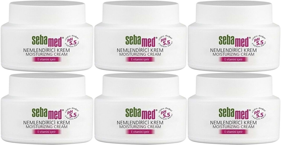Sebamed Nemlendirici Cilt Bakım Kremi 75ML Günlük Bakım (Yüz - Boyun - Vücut) (6 Lı Set)