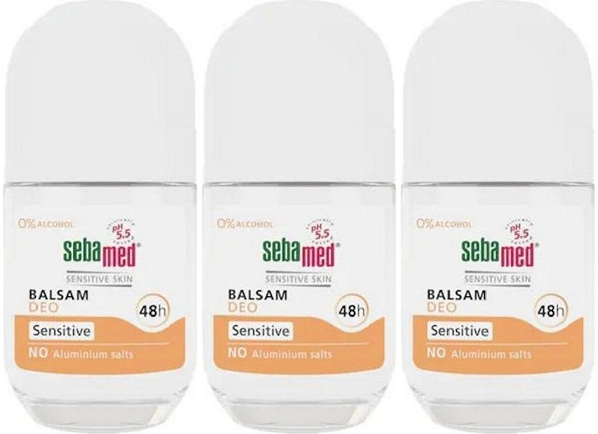 Sebamed Deodorant Roll-On 50ML Balsam Hassas/Sensitive (3 Lü  Set)