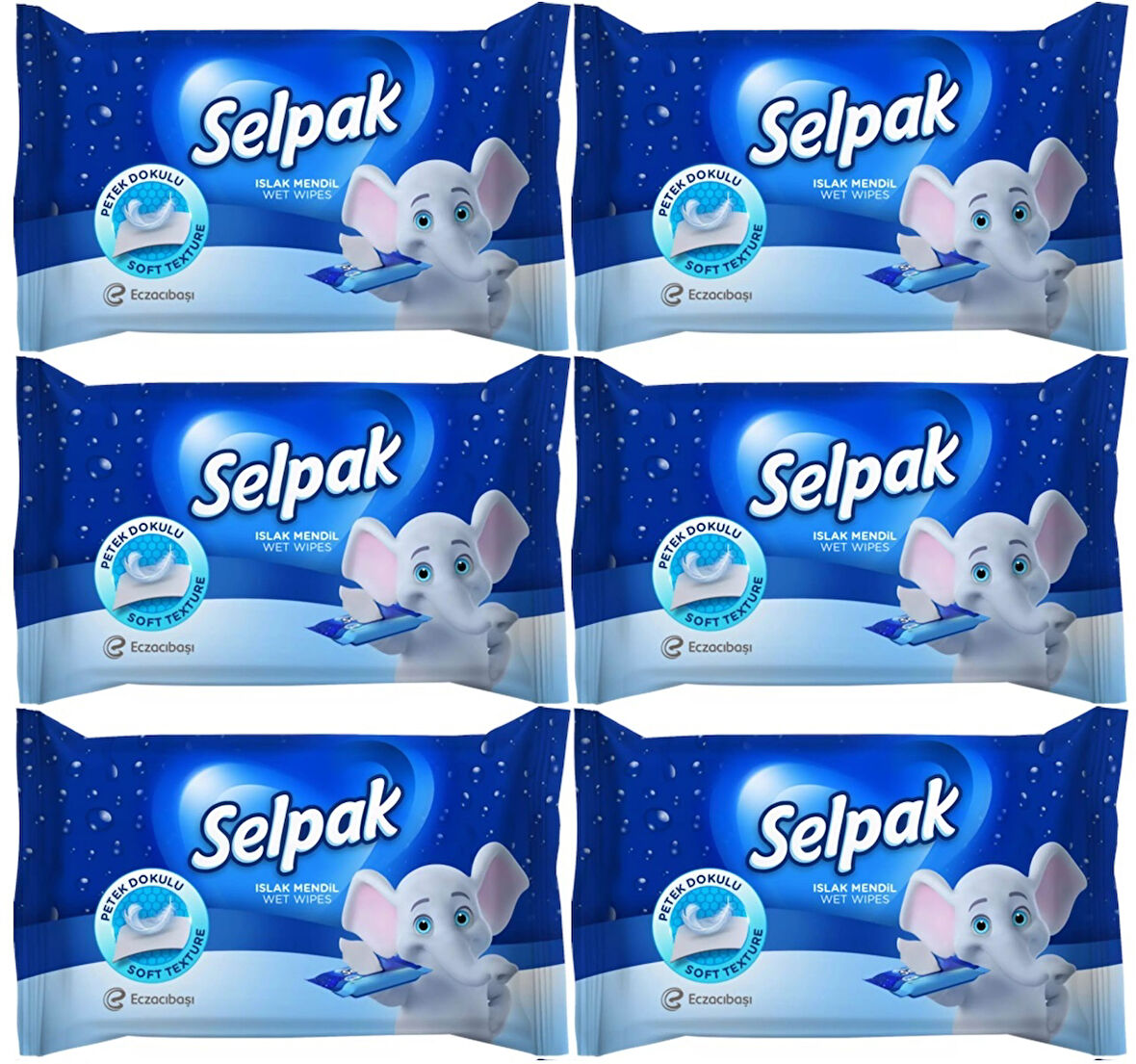 Selpak Islak Cep Mendil 10 Yaprak Klasik (6 Lı Set)