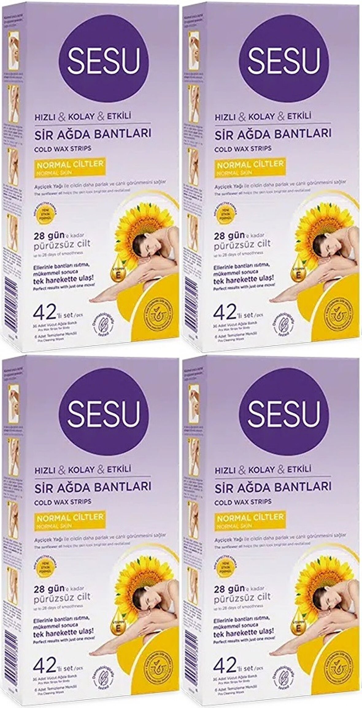 Sesu Sir Ağda Bandı 42 Li Pk Normal Ciltler (4 Lü Set)