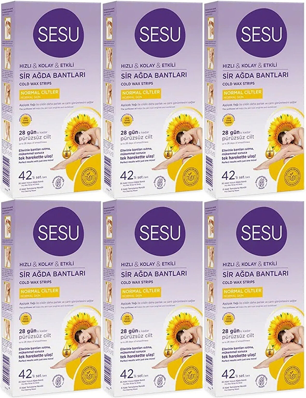 Sesu Sir Ağda Bandı 42 Li Pk Normal Ciltler (6 Lı Set)