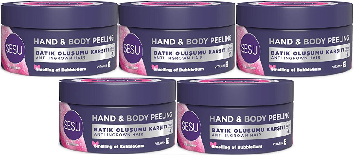 Sesu Vücut Peelingi 250ML (Hand & Body Peelıbg) (5 Li Set)