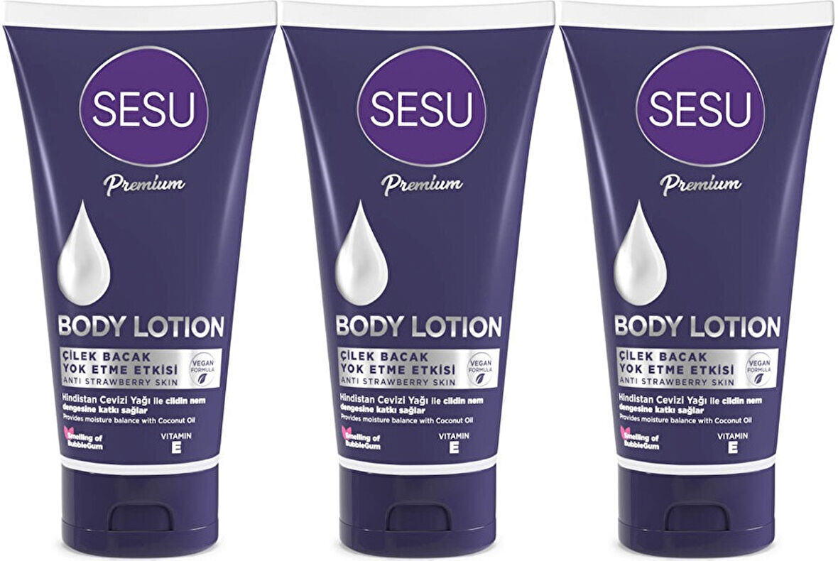 Sesu Vücut Losyonu 175ML (Body Lotıon) (3 Lü Set)