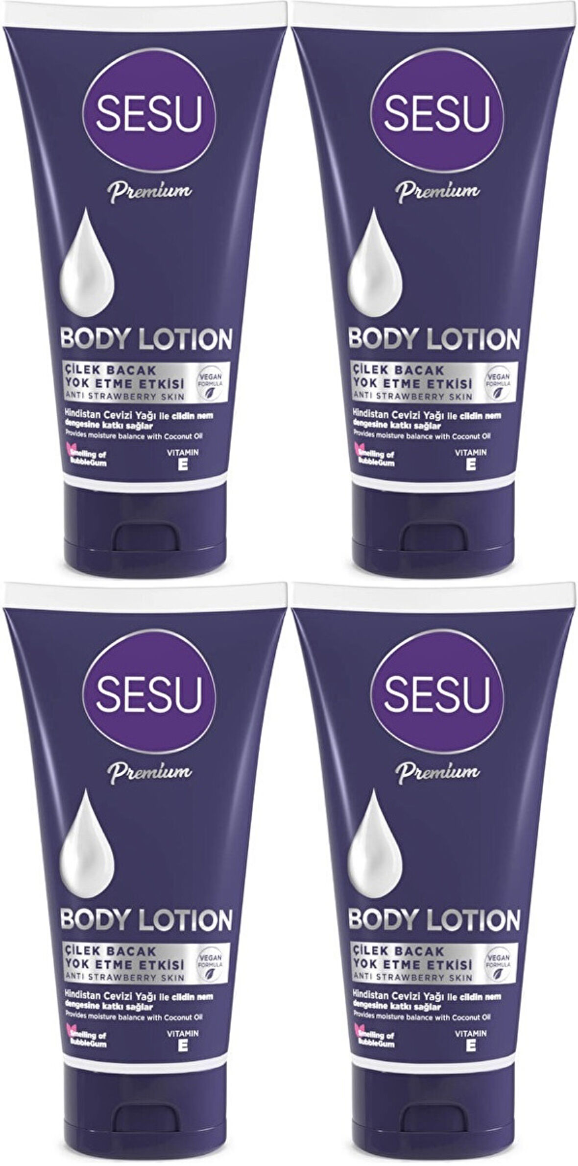 Sesu Vücut Losyonu 175ML (Body Lotıon) (4 Lü Set)