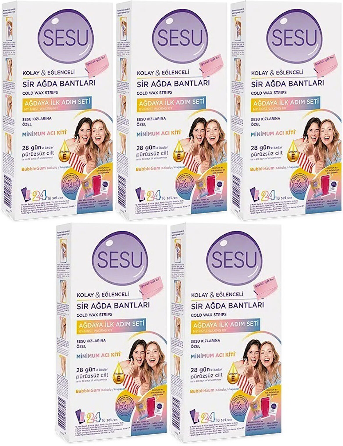Sesu Sir Ağda Bandı 24 Lü Pk (Ağdaya İlk Adım Serisi) (5 Li Set)