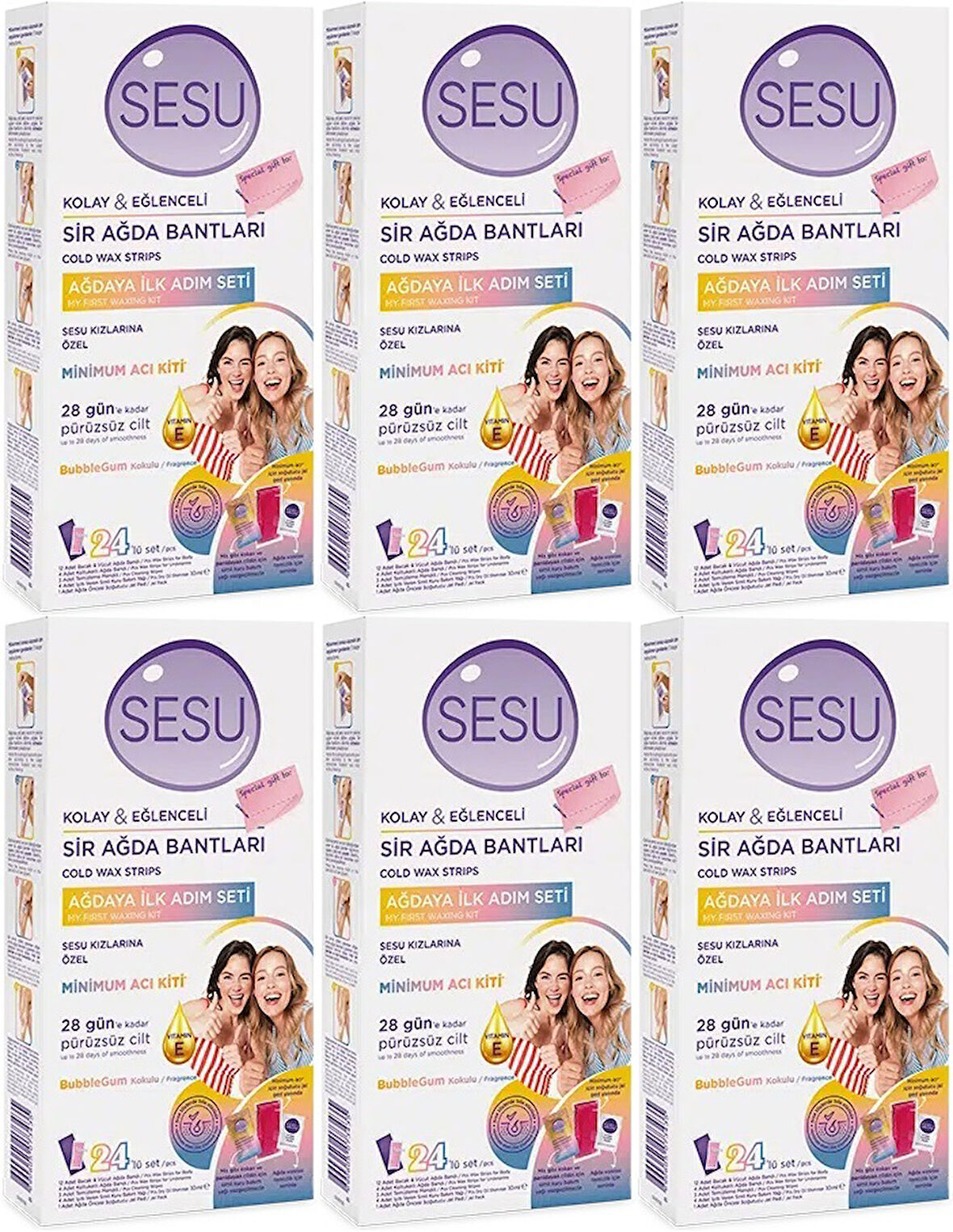 Sesu Sir Ağda Bandı 24 Lü Pk (Ağdaya İlk Adım Serisi) (6 Lı Set)