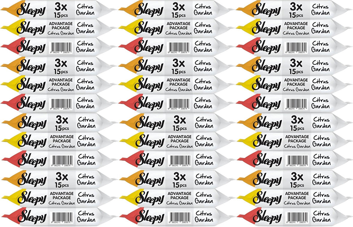 Sleepy Islak Havlu Cep Mendil  540 Yaprak (36 Lı Set)
