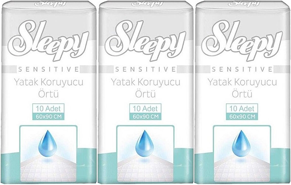 Sleepy Hasta Yatak Koruyucu 60*90CM 30 Adet (3PK*10)