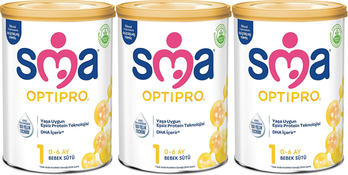 Sma Optipro 400GR No:1 Bebek Sütü (0-6 Ay) (3 Lü Set)