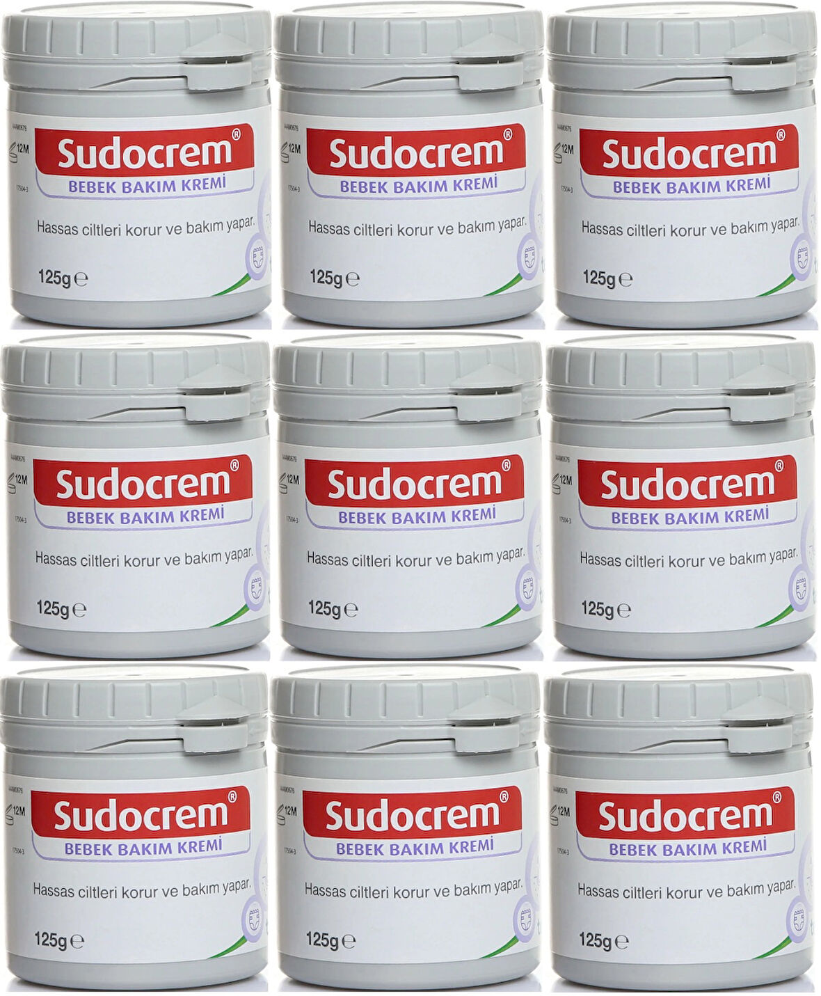 Sudocrem Cilt Bebek Bakım - Pişik Kremi 125GR (9 Lu Set)