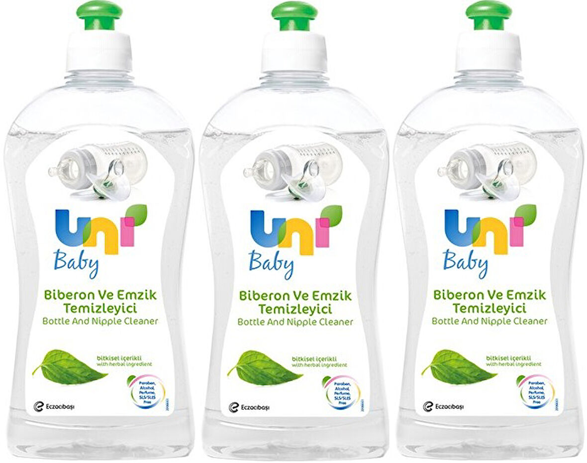 Uni Baby Biberon ve Emzik Temizleyici 500ML (3 Lü Set)