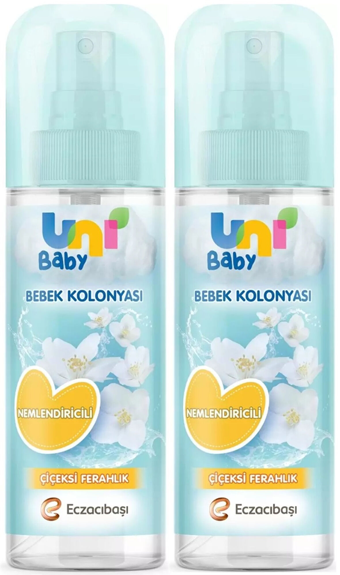 Uni Baby Bebek Kolonyası 150ML Nemlendiricili/Çiçeksi Ferahlık (2 Li Set)