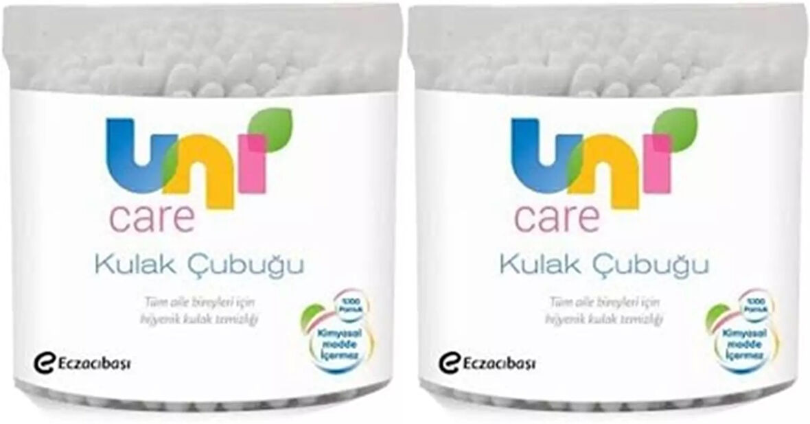 Uni Baby Kulak Temizleme Çubuğu 100 Adet (2 Li Set)
