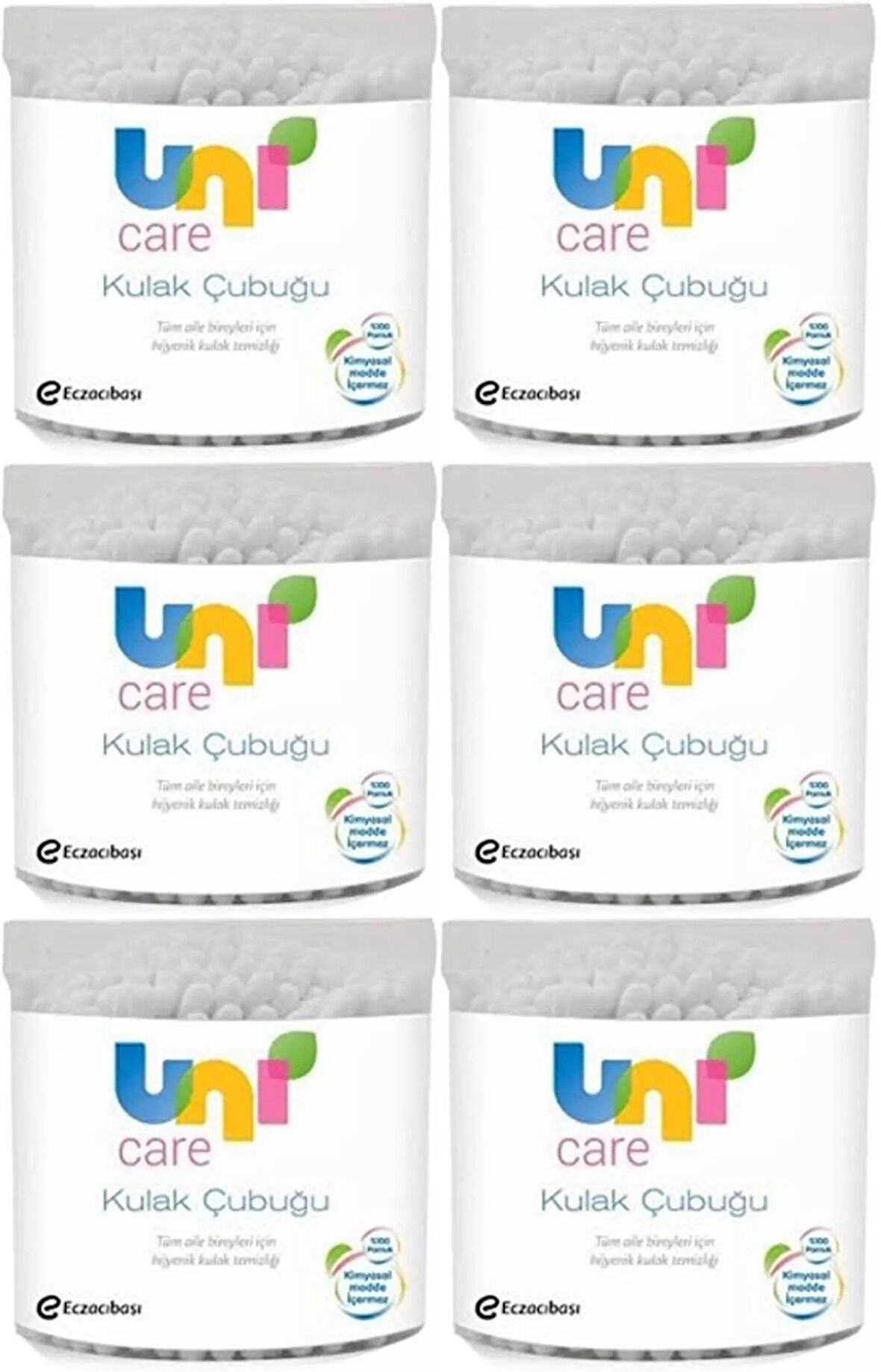 Uni Baby Kulak Temizleme Çubuğu 100 Adet (6 Lı Set)