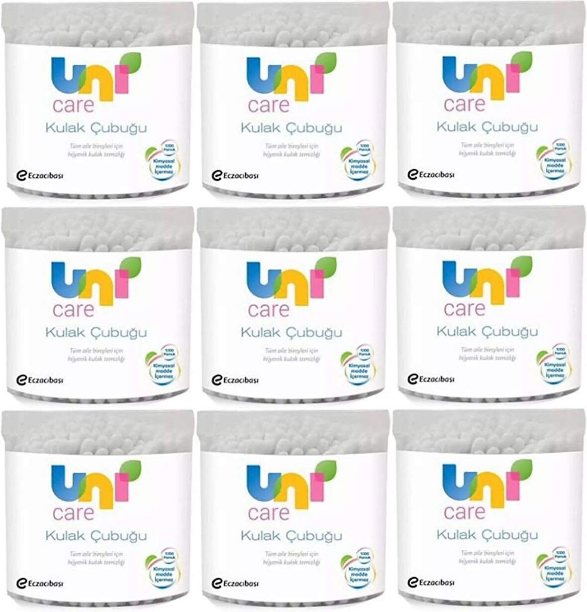Uni Baby Kulak Temizleme Çubuğu 100 Adet (9 Lu Set)