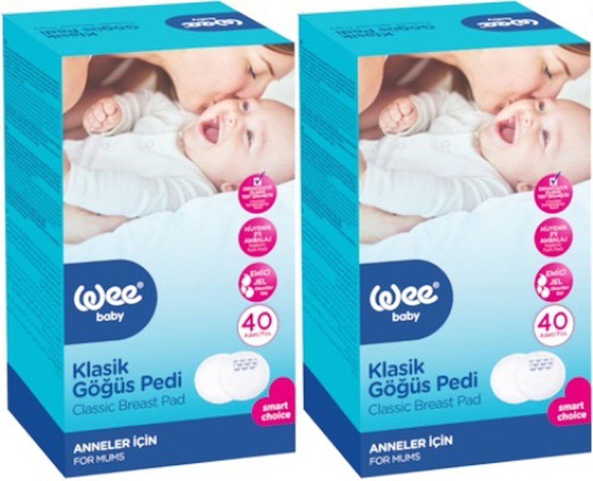 Wee Baby Klasik Göğüs Pedi (40 Lı) 80 Adet (2Pk*40)