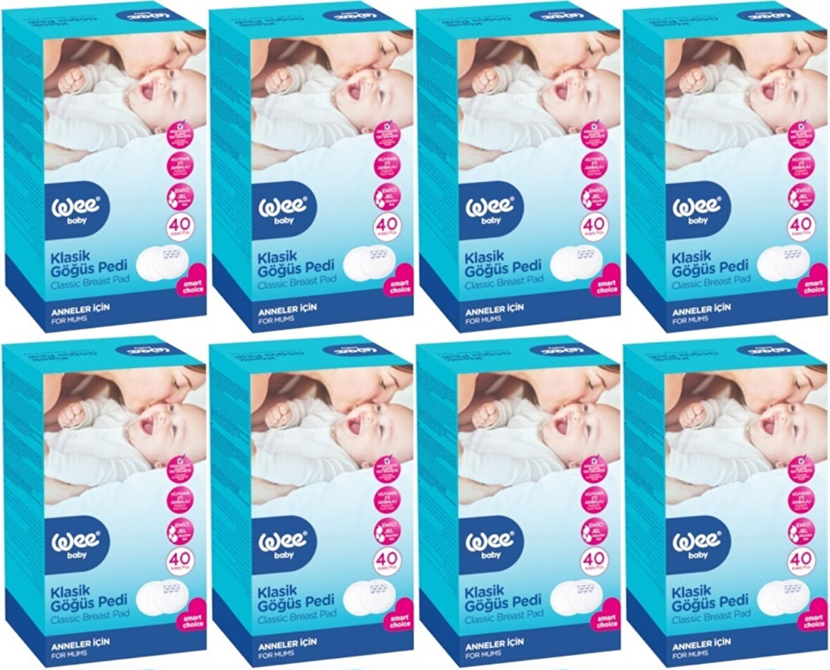 Wee Baby Klasik Göğüs Pedi (40 Lı) 320 Adet (8Pk*40)