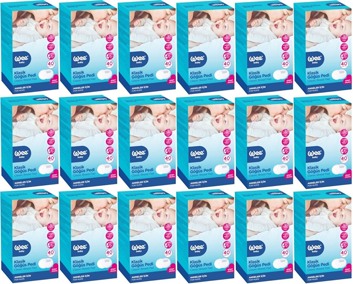 Wee Baby Klasik Göğüs Pedi (40 Lı) 720 Adet (18Pk*40)